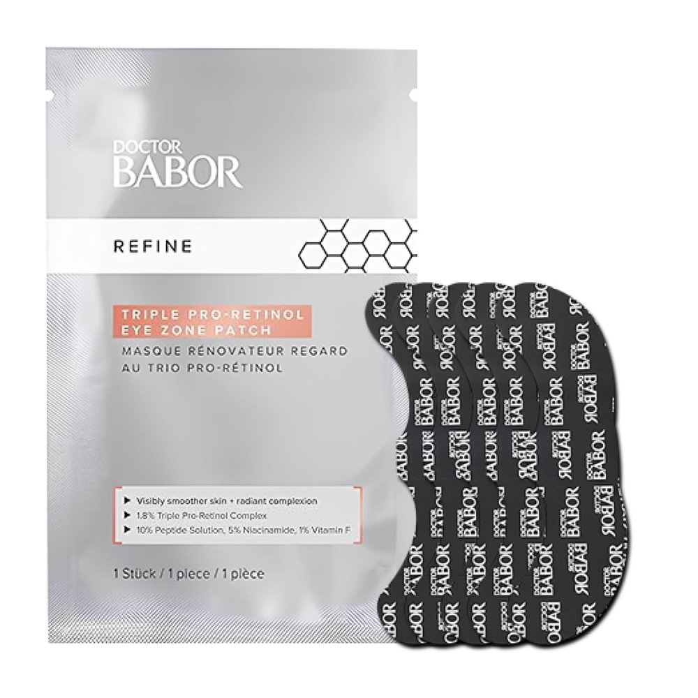 BABOR DOCTOR Retinol Eye Patches, Anti-Aging Eye Treatment, Fight Against Dark Circles, Tightenting and Anti-Wrinkle Eye Mask, 5 Pack