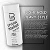 L3 Level 3 Travel Styling Powder - Small 0.18 oz for Travel - Natural Look Mens Powder - Sample Styling Powder (12, White) view 3