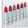 ARTCANVAS Fashion Glam Make Up Red Lipstick Studio Beauty Salon Canvas Art Print Stretched Framed Painting Picture Poster Giclee Wall Decor - 18" x 18" (0.75" Deep) view 1