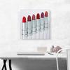 ARTCANVAS Fashion Glam Make Up Red Lipstick Studio Beauty Salon Canvas Art Print Stretched Framed Painting Picture Poster Giclee Wall Decor - 18" x 18" (0.75" Deep) view 2