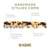 Kent 6T TY Fine Tooth and Wide Tooth Hair Comb, Handmade Styling Comb for Hair Care, Barber Combs, Beard Combs For Men, Styling Grooming for Men, Women and Kids view 4