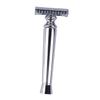 Beaupretty Old-fashioned Hand Shaver for Beard Trimming Silver Manual Shaving Tool Father's Day for Men view 1