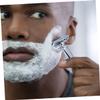 Beaupretty Old-fashioned Hand Shaver for Beard Trimming Silver Manual Shaving Tool Father's Day for Men view 2