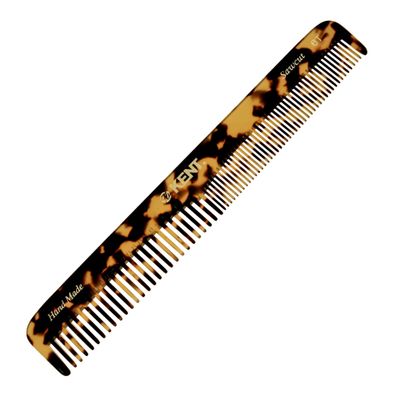 Kent 6T TY Fine Tooth and Wide Tooth Hair Comb, Handmade Styling Comb for Hair Care, Barber Combs, Beard Combs For Men, Styling Grooming for Men, Women and Kids