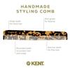 Kent 6T TY Fine Tooth and Wide Tooth Hair Comb, Handmade Styling Comb for Hair Care, Barber Combs, Beard Combs For Men, Styling Grooming for Men, Women and Kids view 3