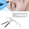 Eyebrow Ruler, Stainless Steel Eyebrow Ruler, Makeup Ruler, Eyebrow Measuring Ruler Lightweight Portable 3 Point Positions view 3