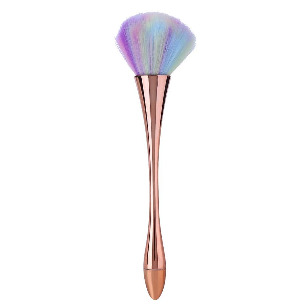 Nail Dust Brush, 5 Styles Soft Nail Dust Cleaning Brush Nail Art Powder Dust Removal Brushes Manicure DIY Tool (Color : 3)