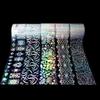 Holographic French Line Nail Foils Transfer Nail Art,10 Roll Wavy Line Fruit Flower Foil Nail Art Stickers Iridescent Nail Foil Transfer Decal Laser Gradient For DIY Manicure Decorations Nail Supplies view 3