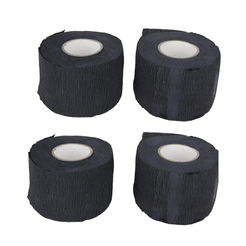 Neck Strips Rolls, Neck Stretchy Paper, Black Stretch Neck Rolls Soft Clean Comfortable Neck Paper Tissue Roll Strength Tissue Stretchable Barber Paper for Professional Barber Salon Hairdressing