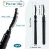 3 Pcs Silicone Lash Brush Mascara Eyelash Separator Eyelash Comb Eyebrow Brush Eyelashes Definer with Dust Lid Lash Separating Comb Brow Grooming Brush view 4