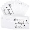 100 Pcs Inspirational Gifts for Girls Women Travel Cheer Makeup Bag Bulk Loved Quotes Cosmetic Bags with Zipper Thank You Encouragement Birthday Gift Bag for Nurse Teacher Friend (Minimalist) view 1
