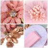 9Pcs Flower Hair Clips Artificial Rose Hair Barrettes Floral Wedding Beach Party Decor Hair Accessories for Women Girls view 4