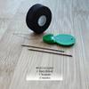 Beaditwearitloveit Bicone Style Faceted Crystal Dreadlock Loc Sprinkles Hair Beads Kit, Loc Jewelry For Dreadlocks (Needle & Thread Black) view 2
