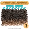 Karida Goddess Locs Crochet Hair 12 Inch, 8 Packs Upgraded Crochet Hair for Black Women, Pre Looped Crochet Faux Locs With Curly Ends (12 Inch (Pack of 8), T27#) view 2
