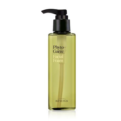 BEYOND Phytoganic Facial Cleansing Foam (6.8fl oz) - Vegan Formula Korean Skin Care. Moisturizing Gel-Type Facial Foam for Impurities & Makeup Removal, lean Herbs, Phyto-Biome
