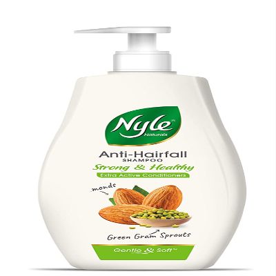 Anja Naturals Strong & Healthy Anti Hairfall 2 In1 Shampoo With Active Conditioner, With Almonds And Green Gram Sprouts, 400ml