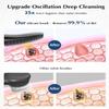Facial Cleansing Brush Silicone Face Scrubber: COSLUS Waterproof Rechargeable Face Wash Brush, 4 Cleansing Modes, Electric Face Exfoliator for Men Women Cleaning, Exfoliating, Massaging view 2