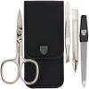 3 Swords Germany - brand quality 3 piece manicure pedicure grooming kit set for professional finger & toe nail care scissors tool genuine leather case in gift box, Made in Solingen Germany (77105) view 1