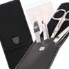3 Swords Germany - brand quality 3 piece manicure pedicure grooming kit set for professional finger & toe nail care scissors tool genuine leather case in gift box, Made in Solingen Germany (77105) view 4