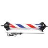 41" Barber Pole LED Light Rome Style, Hair Salon Barber Shop Open Sign, Rotating Red White Blue LED Strips AC110V view 4