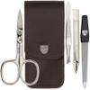 3 Swords Germany - brand quality 3 piece manicure pedicure grooming kit set for professional finger & toe nail care scissors tool genuine leather case in gift box, Made in Solingen Germany view 1
