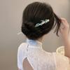 2 Pcs Green Bamboo Knots Hair Pins Stick For Buns Handmade Classical Chopsticks Women Thick Hair Hair Accessories view 2