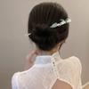 2 Pcs Green Bamboo Knots Hair Pins Stick For Buns Handmade Classical Chopsticks Women Thick Hair Hair Accessories view 4