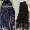 28inch Deep Curly Tape Ins Kinky Curly Tape In Hair Extensions Human Hair Black Women 80pcs 100g/Bundle 2Bundles Kinky Tape In Hair Extension Silky-Smooth Invisible Skin Weft Full Head view 2
