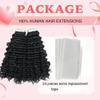 28inch Deep Curly Tape Ins Kinky Curly Tape In Hair Extensions Human Hair Black Women 80pcs 100g/Bundle 2Bundles Kinky Tape In Hair Extension Silky-Smooth Invisible Skin Weft Full Head view 4