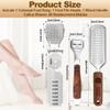 53pcs Foot File Callus Remover,Stainless Steel Large Foot Rasp Foot Scrubber & Foot Care Pedicure Callus Shaver(50 Replacement Blades & 1 Foot File Head),Foot Grater Foot Scraper for Wet and Dry Feet view 2