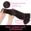 Lashey Tape in Hair Extensions Human Hair Straight Dark Brown Tape in Hair Extensions 14 Inch Natural Remy Human Hair 20pcs 50g/pack for Black Women view 3