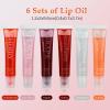 Lip Oil Tinted, Joyeee 6pcs Moisturizing Lip Glow Oil Plumping Lip Gloss Non-sticky Lip Plumper Tinted Lip Balm Lip Care Make Up Gifts for Women Gilrs Daily Lip Care Repairing & Lip Makeup view 2