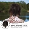 FRCOLOR Messy Bun Hair Piece Hair Band for Women Easy to Use Durable High Temperature Material view 4