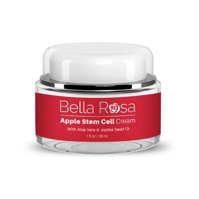 Bella Rosa Apple Stem Cell Cream, Advanced Exfoliating Lotion with Malus Domestica Fruit Cell Extract - Moisturize, Brighten, and Reduce Wrinkles - Antioxidant-Rich Formula for Healthy Skin