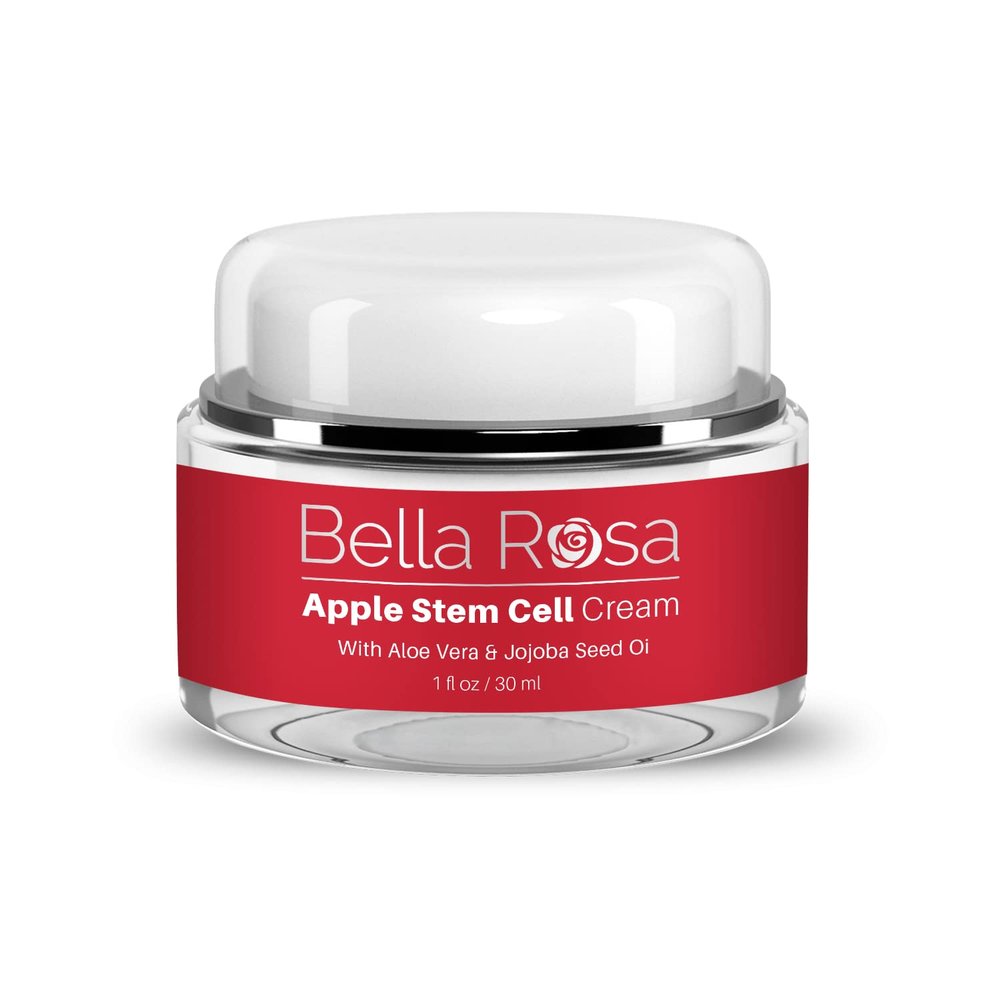 Bella Rosa Apple Stem Cell Cream, Advanced Exfoliating Lotion with Malus Domestica Fruit Cell Extract - Moisturize, Brighten, and Reduce Wrinkles - Antioxidant-Rich Formula for Healthy Skin
