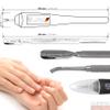 3 Swords Germany - Brand Quality Cuticle Knife Trimmer Remover Cutter (1pc.) and Cuticle Pusher Scratcher (1 pc.) Made in Germany view 3