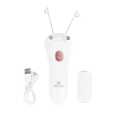 Womens Facial Hair Removal Electric Face Razors for USB Recharge Facial Hair Remover Shaver Face Delicate Device Depilation White