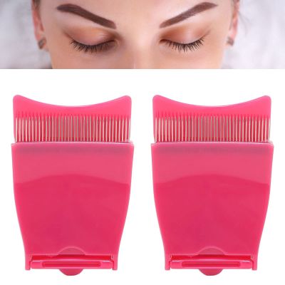 2 Pcs Eyelash Curlers, Portable Folding Eye Lash Comb, Eyelash Separator Tool, Eyelash Separator Tool, Eyelash Grooming Tool for Travel
