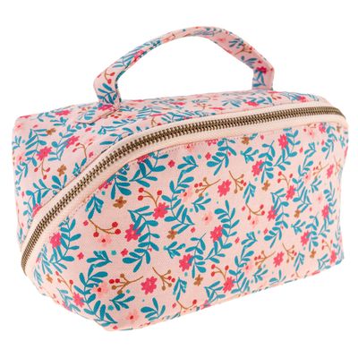 Karma Women Zip Cosmetic Bag, Blush Floral, One Size