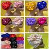 Msbric Elegant Flower Turban Hats Women Cap Beaded for Scarfs Head Wrap Headband Girl Hair Accessories Lady Hats 12pcs/Pack Color 704 view 1