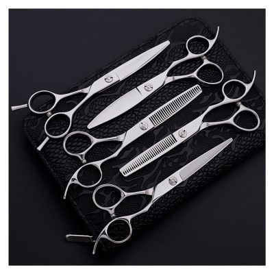 6.0 Inch Hairdressing Scissors Set,Five-Piece Barber Scissors Set,5-Piece Barber Set,Household Hairdressing Scissors Set Hair Cutting Shears