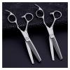 6.0 Inch Hairdressing Scissors Set,Five-Piece Barber Scissors Set,5-Piece Barber Set,Household Hairdressing Scissors Set Hair Cutting Shears view 4