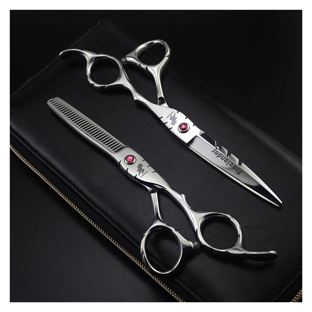 5.5/6 Inch Barber Scissors,Hairdresser,Barber Shop Supplies,Professional Hairdressing Scissors for Cutting Hair Hair Cutting Shears(5.5 Inch Thinning)