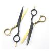 5.5 Inch Barber Scissors Set,Hair Thinning Scissors,Hairdresser Scissors,Household Hair Scissors Hair Cutting Shears(Yellow) view 2