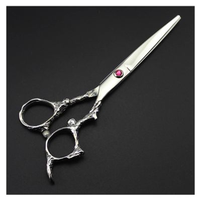 6 Inch Hairdressing Scissors Professional Salon Hairdressing Scissors,Barber Scissors,Colorful Dragon Handle Styling Scissors Hair Cutting Shears(Sliver Cutting)