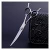 6.0 Inch Hairdressing Scimitar Scissors,Professional Barber Scissors,Stylist Special,Willow Leaf Shears,Scimitars Hair Cutting Shears view 2