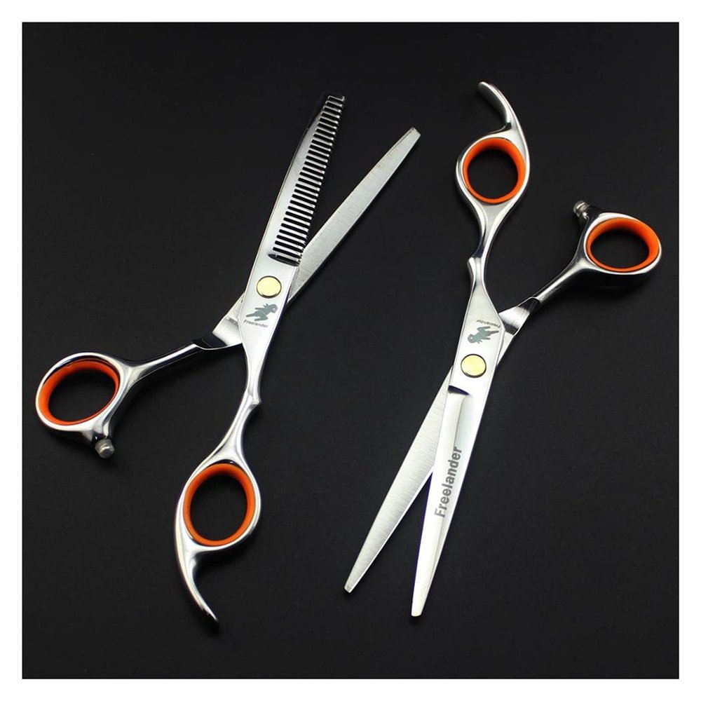 6.0 Inch Silver Hairdressing Scissors,Sharp Hairdressing Scissors,Scissors,Barber Razor,Hairdressing Scissors Hair Cutting Shears(Set No Bag)