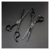 6 Inch Black Salon Hair Cutting Tools Professional Barber Hair Cutting Thinning Scissors Shears Hairdressing Styling Tools Hair Cutting Shears(Set No Bag) view 1