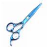 5.5 Inch Or 6 Inch Barber Shop,Hairdressing Scissors,Hair Salon Supplies,Professional Hairdressing Scissors,Flat-Cut Hair Thinning Scissors Hair Cutting Shears(Blue Cutting) view 1
