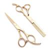 5.5 Inch Or 6 Inch Barber Shop,Hairdressing Scissors,Hair Salon Supplies,Professional Hairdressing Scissors,Flat-Cut Hair Thinning Scissors Hair Cutting Shears(Blue Cutting) view 4